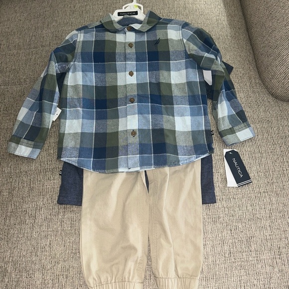NWT toddler boy size 4 Nautica 3 piece set - Picture 1 of 6